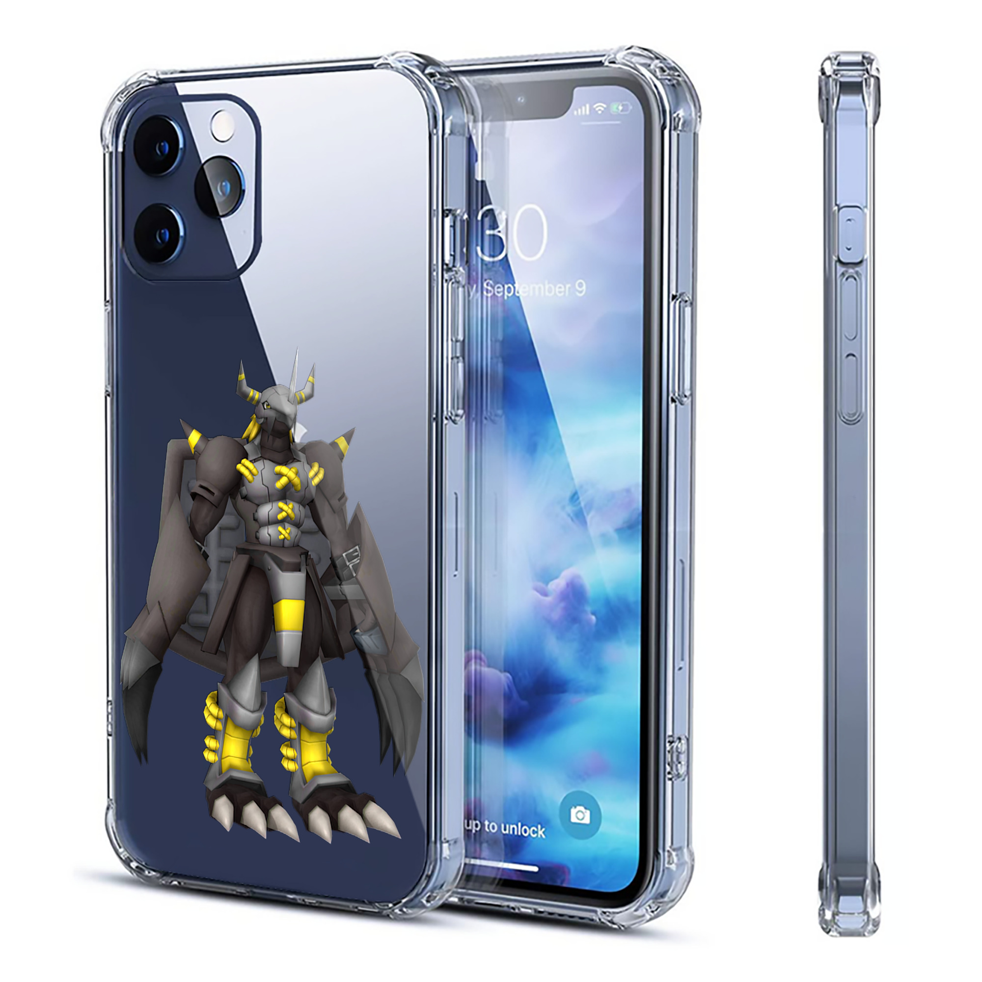 （画像用） Digimon デジタルモンスター/デジモン 【iPhone 12シリーズ対応】透明スマホケース（クリアソフトケース）